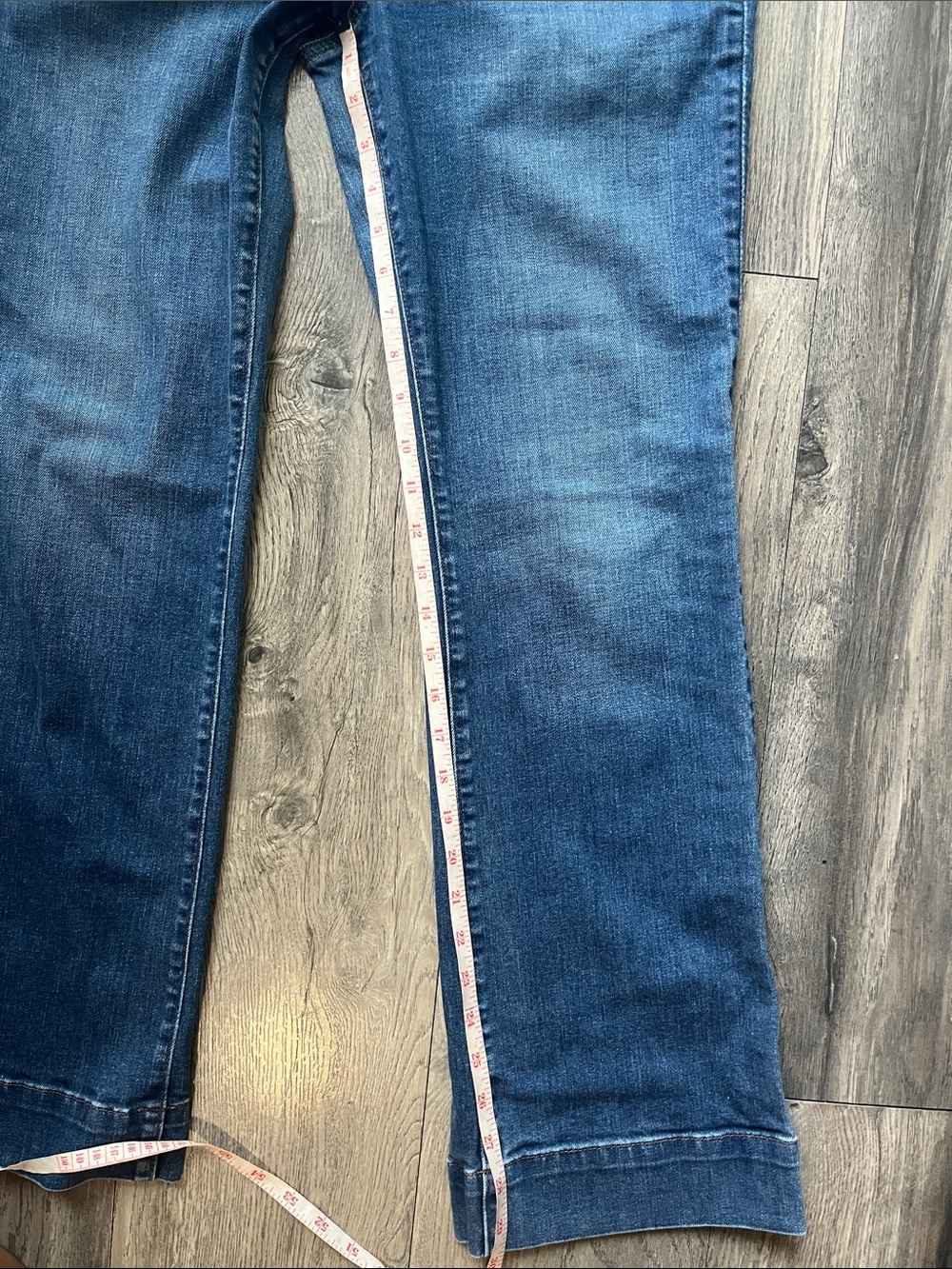 LOFT Blue Wide-Leg Denim Jeans Size10 - Picture 9 of 14